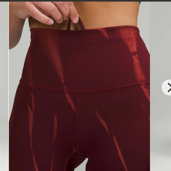 Lululemon Wunder Train High-Rise Short 8" red size 4 - Picture 8 of 11